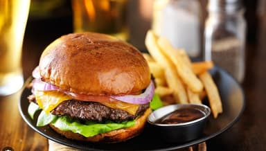 Hamburguesa Con Champiñones
