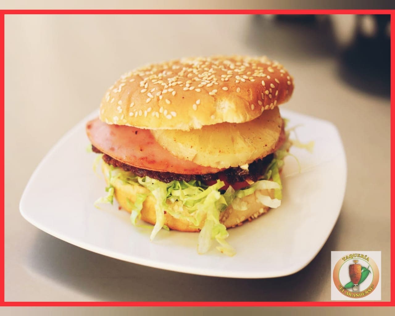 Hamburgesa de Arrachera Doble