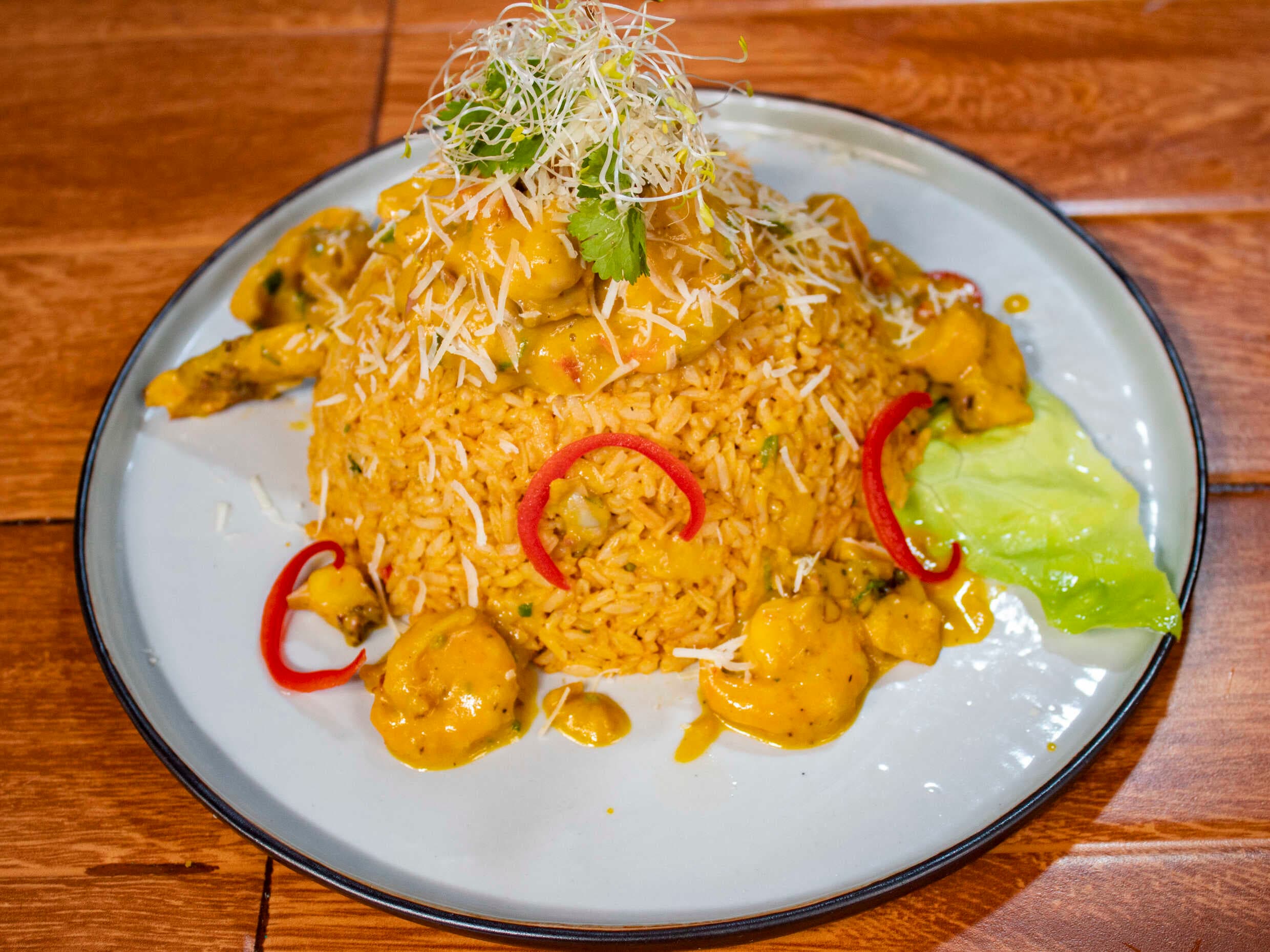 Arroz con Mariscos+ Chicha