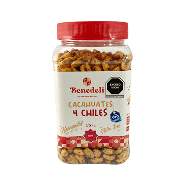Cacahuate Gourmet Benedeli Cuatro Chiles 250 Gr
