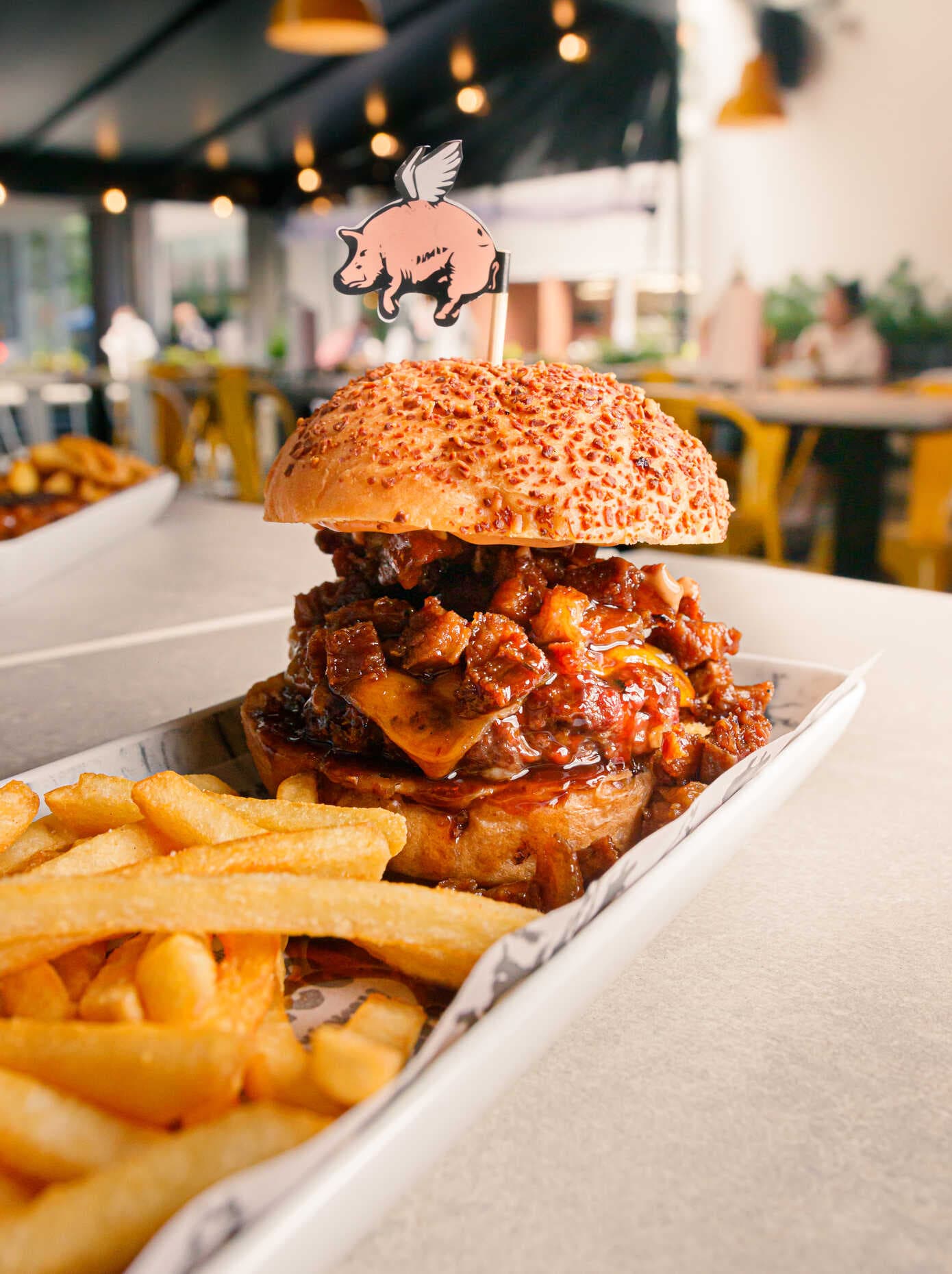 Combo 2 Hamburguesas Pigasus + Papas