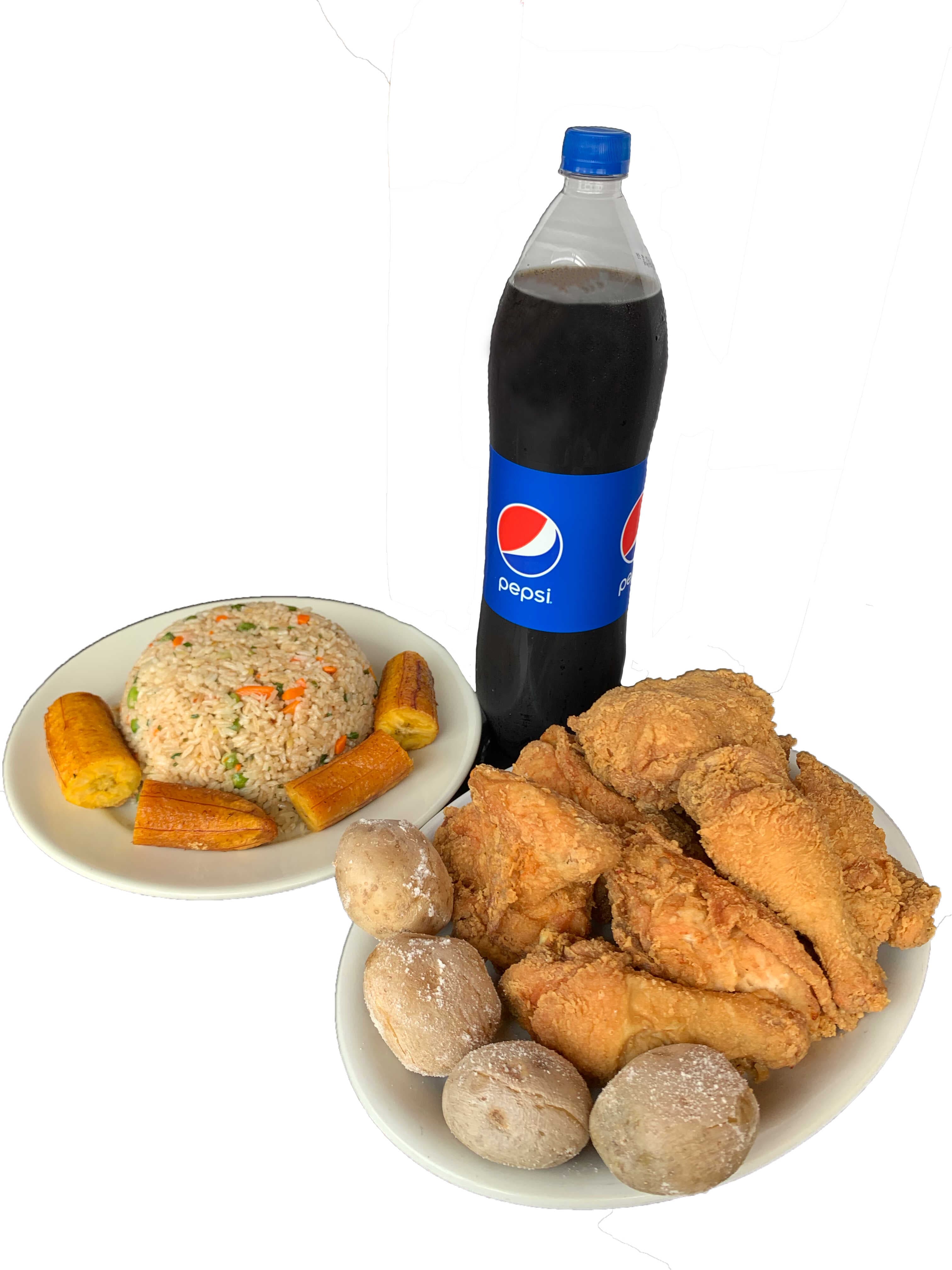 Un Pollo + Arroz Especial + Bebida