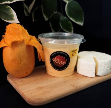 Gelatina de Queso y Durazno
