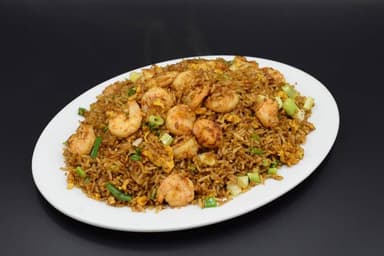 18. Arroz Frito con Camarón y Jamón