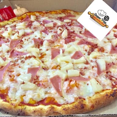 Pizza Hawaiana Grande + Pizza peperoni grande