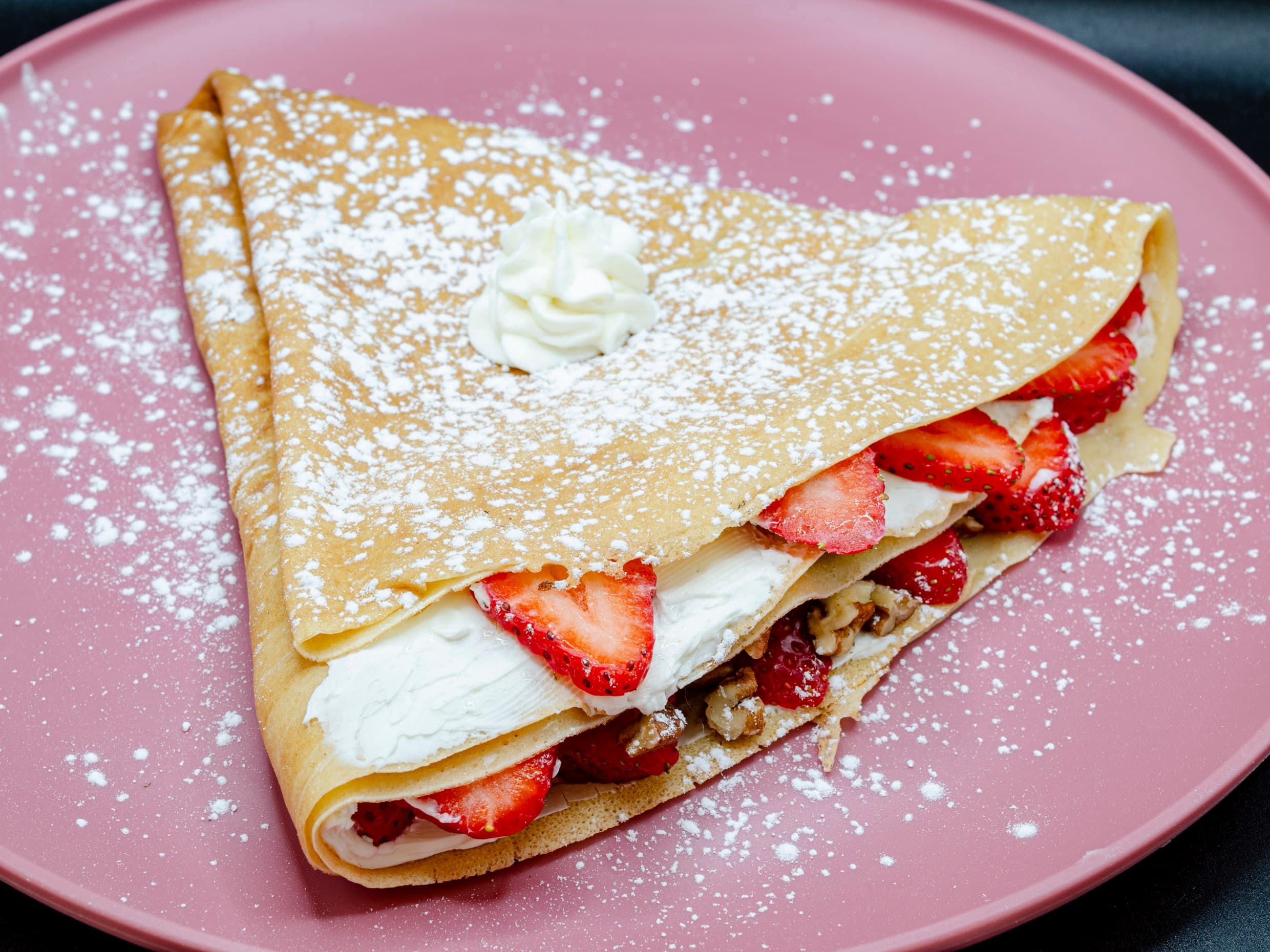 Crepa Philadelphia, Fresa y Nuez