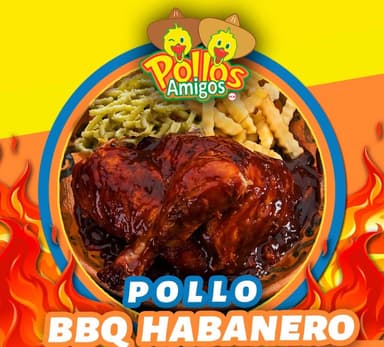 Pollo Entero BBQ con toque habanero