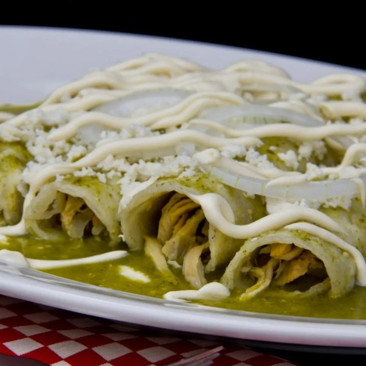 Orden de 3 Enchiladas Verdes.