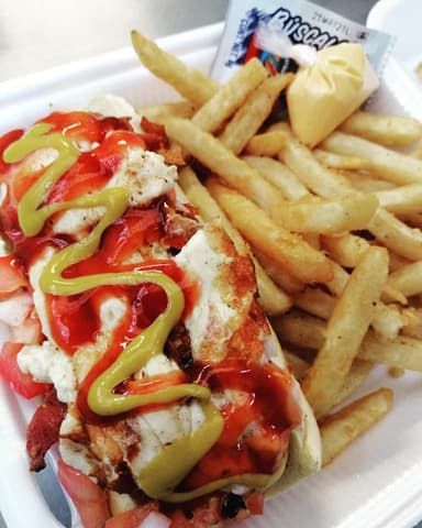 Hot Dog con Tocino y Quesillo