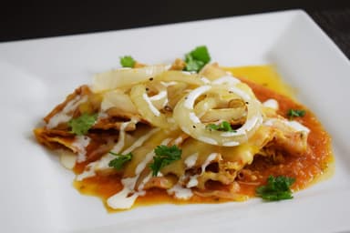 Chilaquiles con Salsa de Habanero