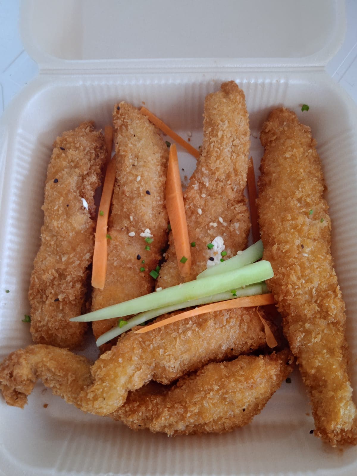 tiras de pollo crujientes