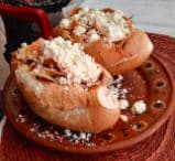 Torta de chilaquiles sencilla