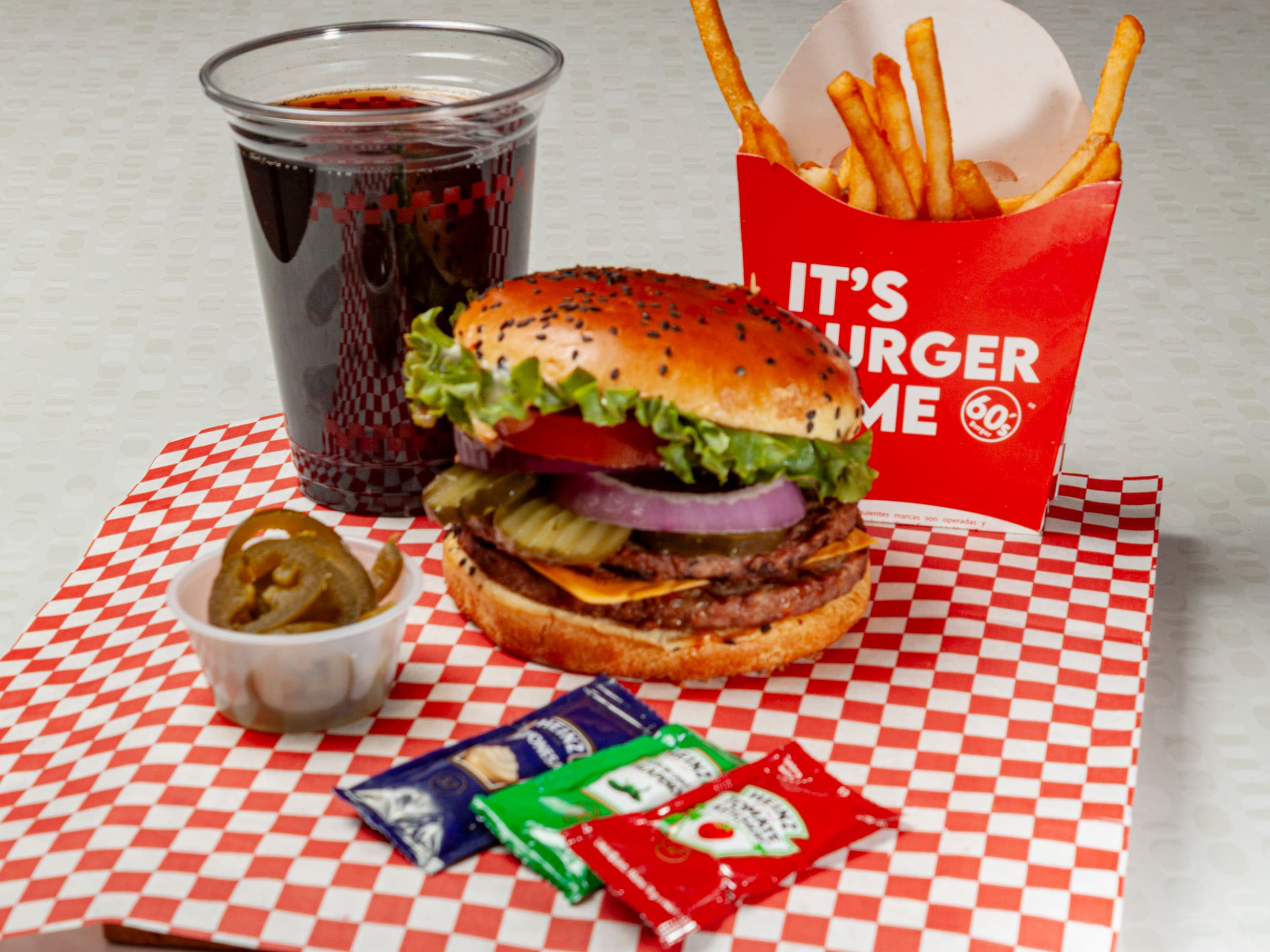 Combo Mango Habanero Burger Doble