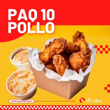 Paquete 10 Pollo
