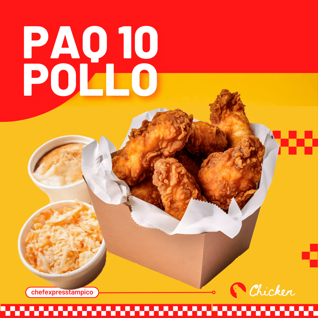 Paquete 10 Pollo
