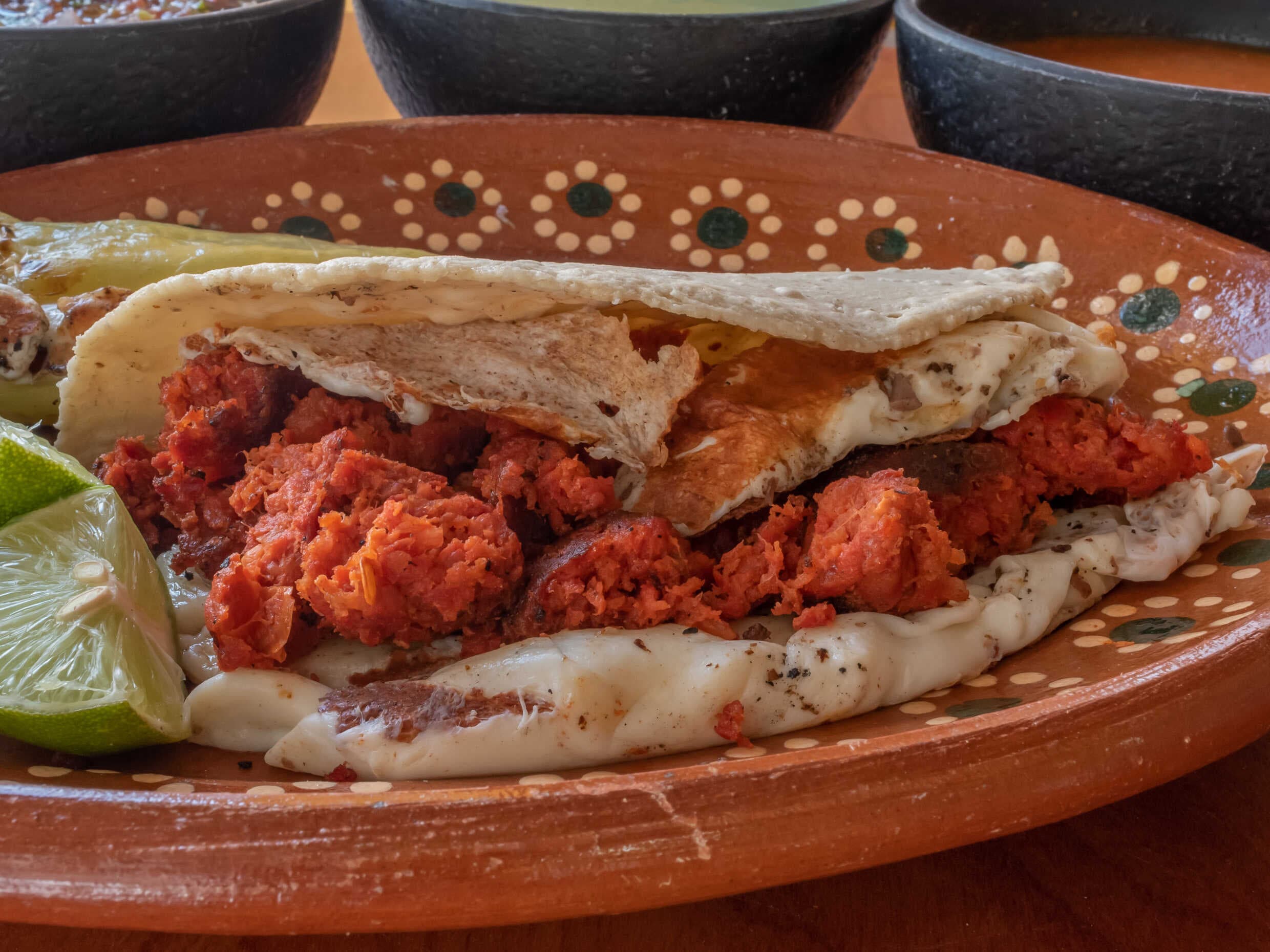 Quesadilla con Chorizo