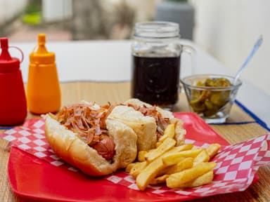 Hotdogs Papas y Refresco