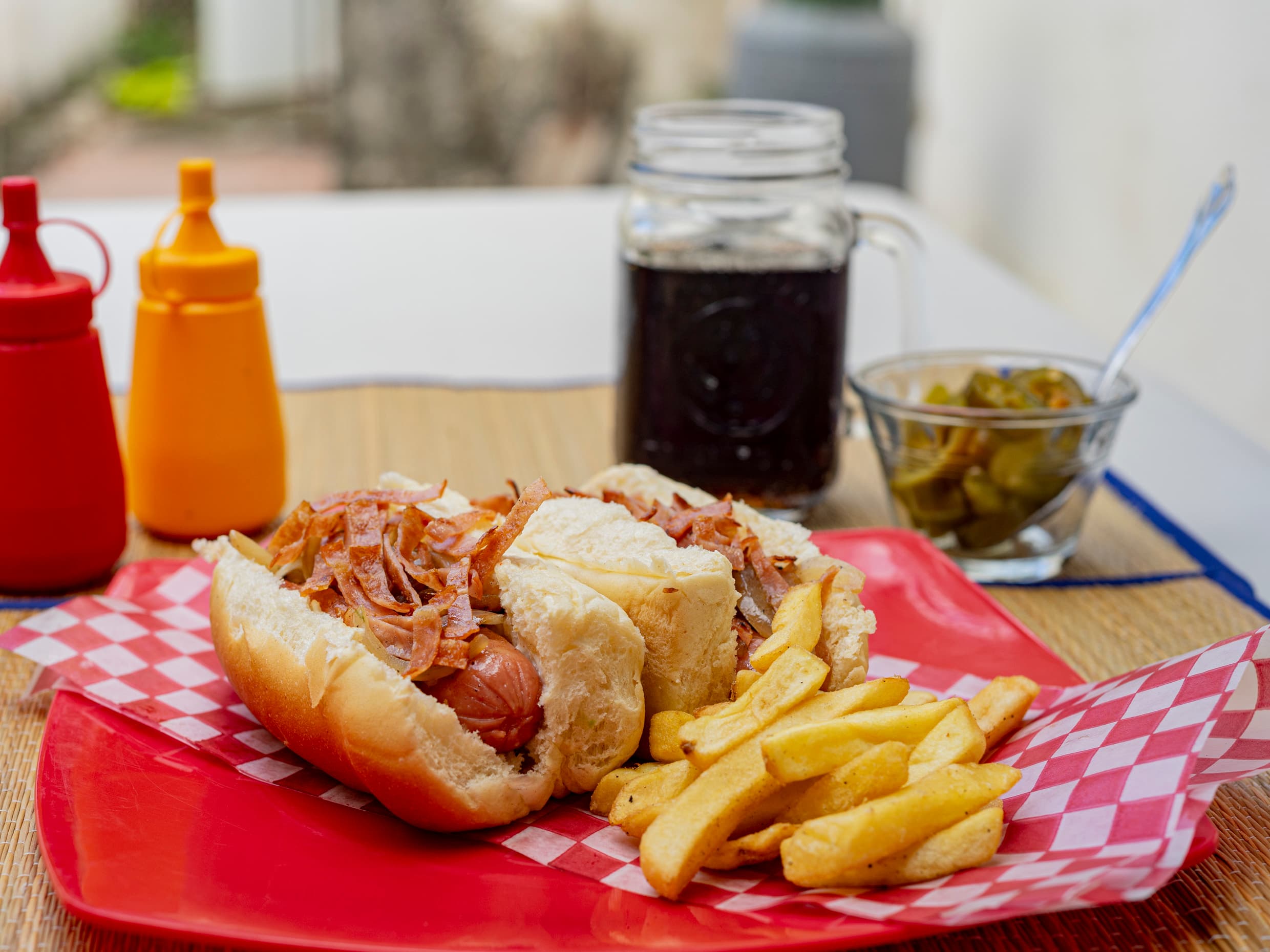 Hotdogs Papas y Refresco