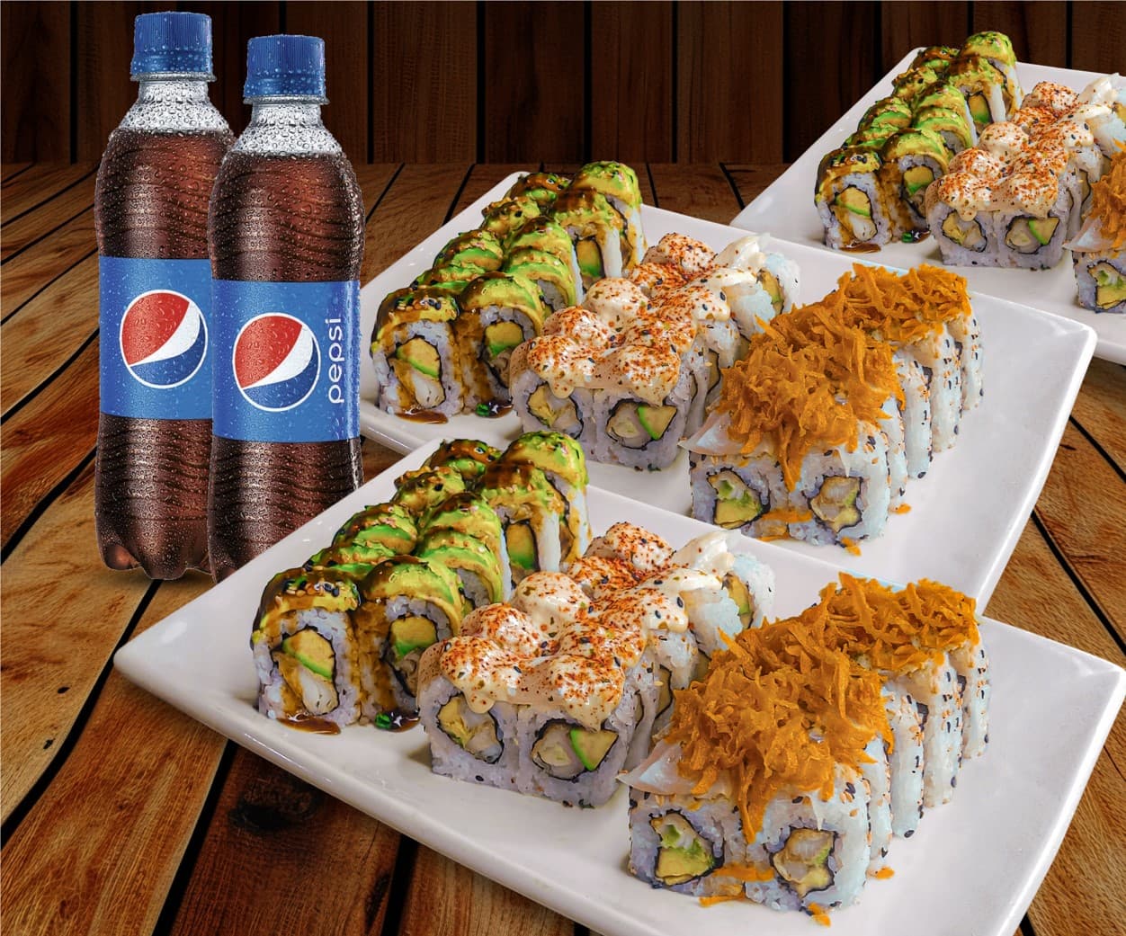 72 Makis y 2 Pepsi