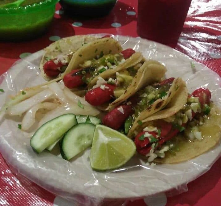 Salchicha asada sin queso