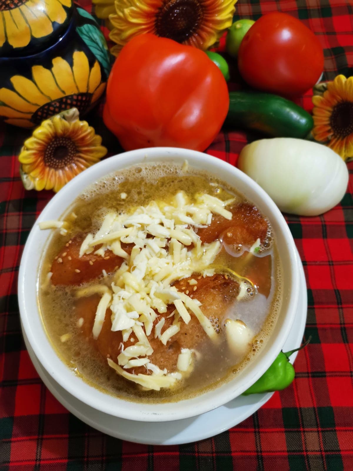 Sopa Ajo al Gratín