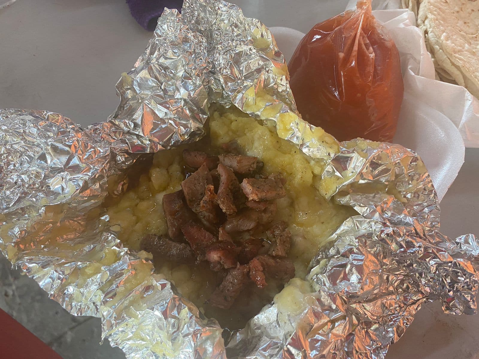 Papas Rellenas de Queso con Carne