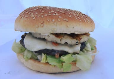 Hamburguesa Hawaiana.