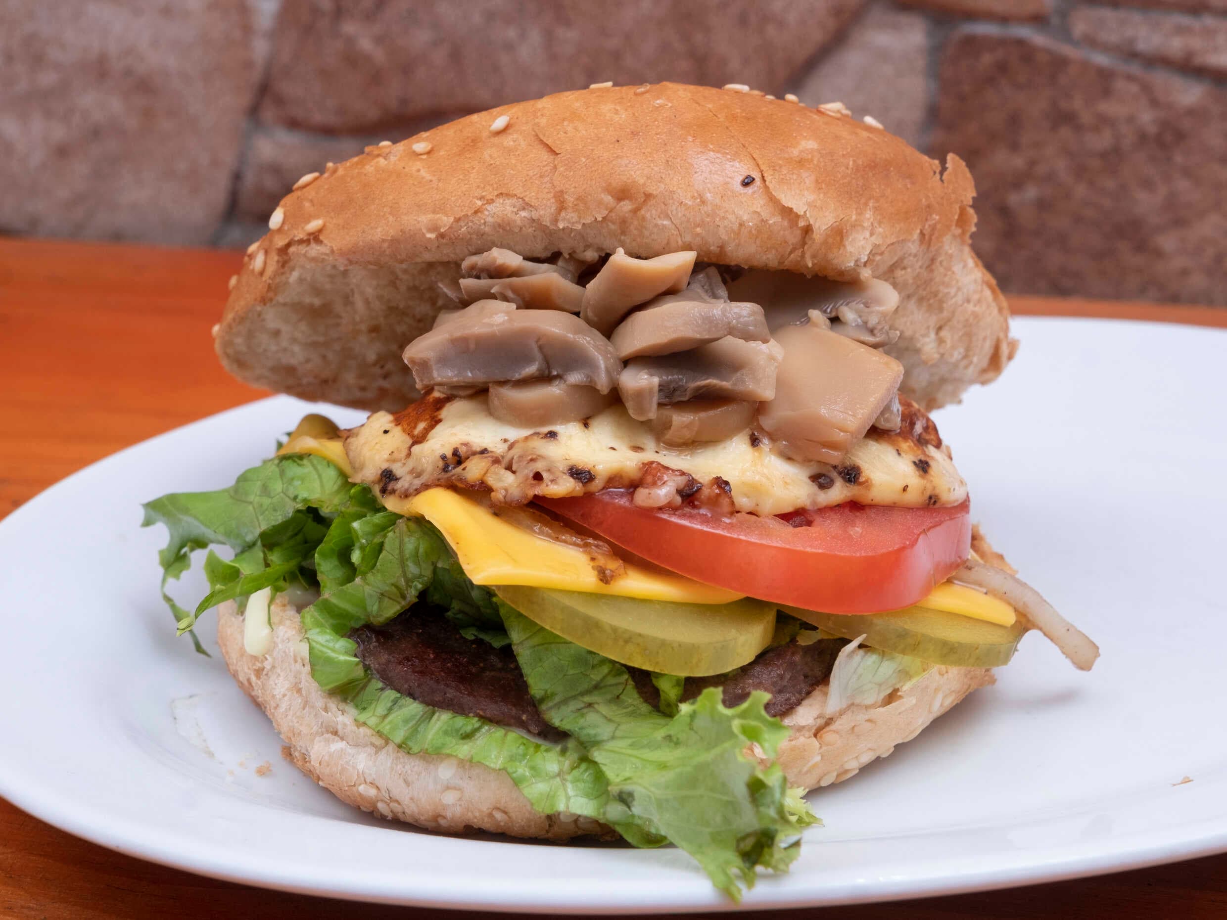 Hamburguesa con Hongos