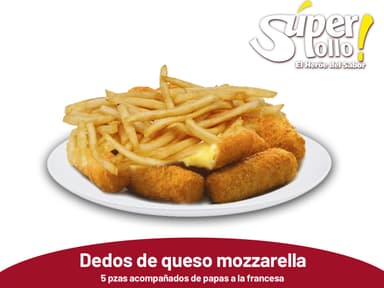 dedos de queso mozzarella
