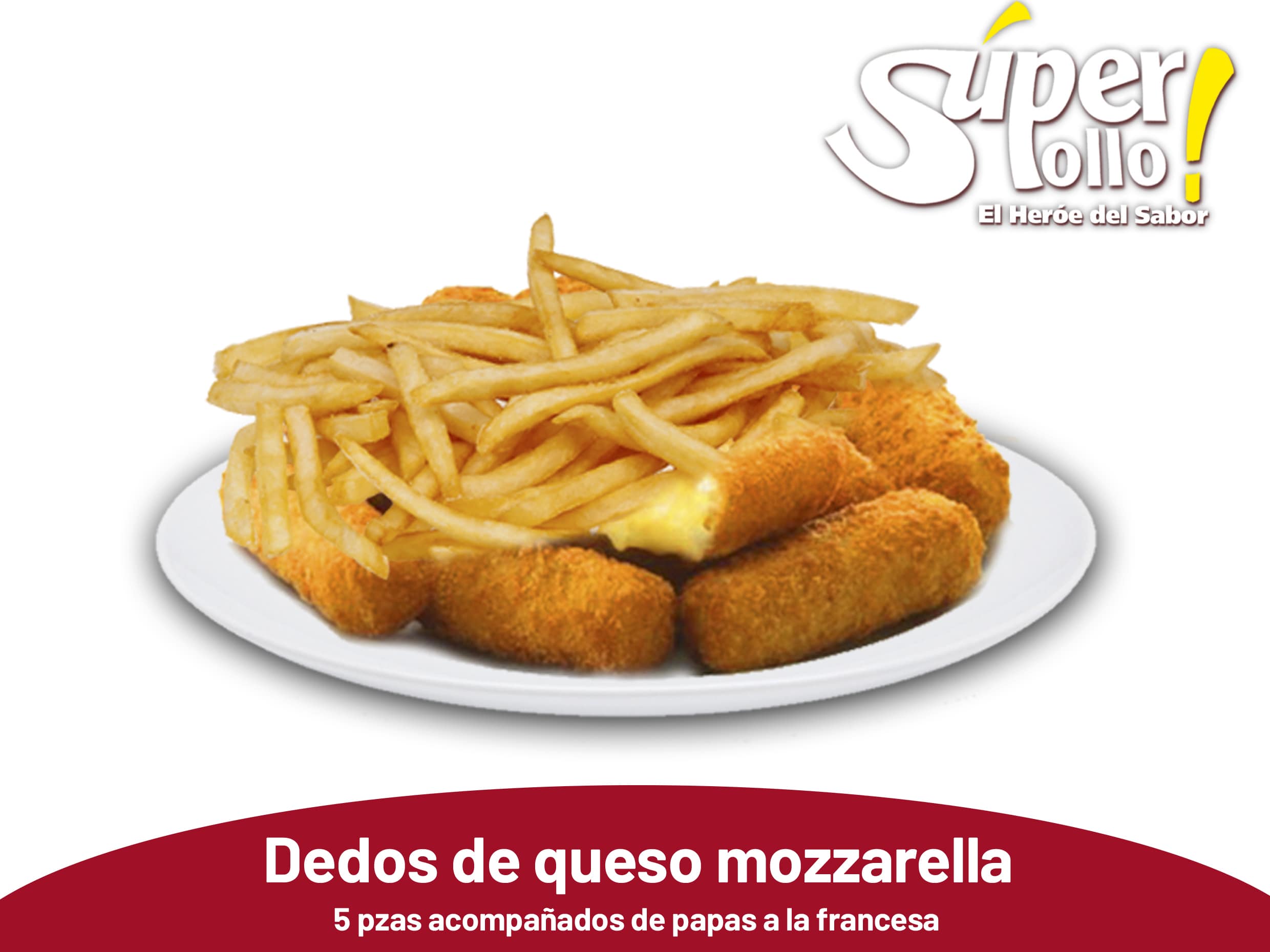 dedos de queso mozzarella