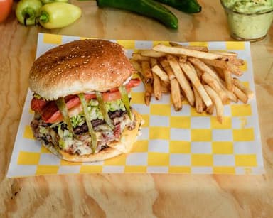 Hamburguesa Diezmillo con Papas