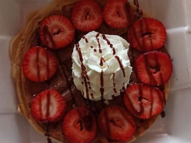 Waffle + Frappé de Capuchino