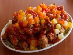 Pollo con Frutas Chinas
