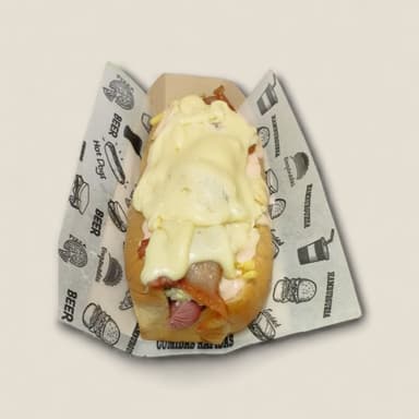 Perro Doble queso y doble tocineta