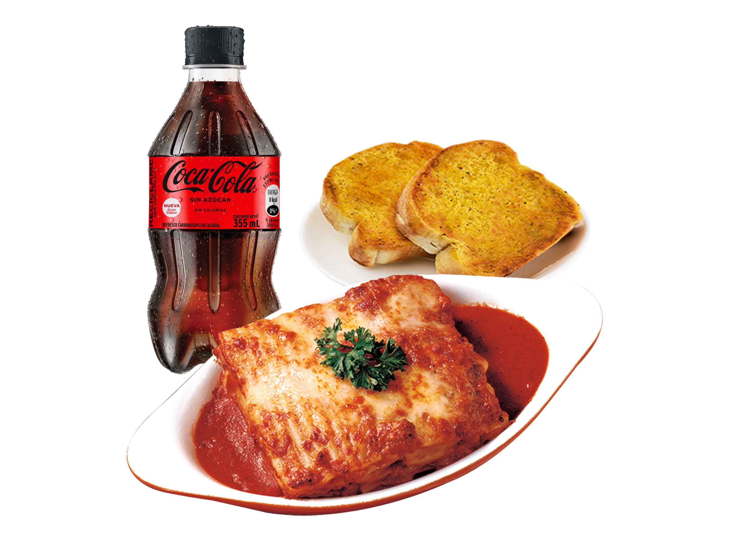 Combo Lasaña + Pan de Ajo + Bebida 355 ml