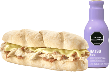 Combo sándwich pollo tocineta