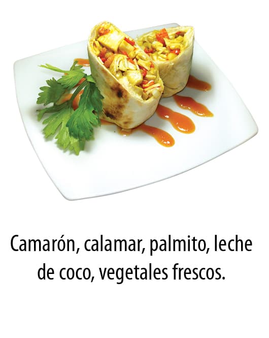 Wrap mariscos