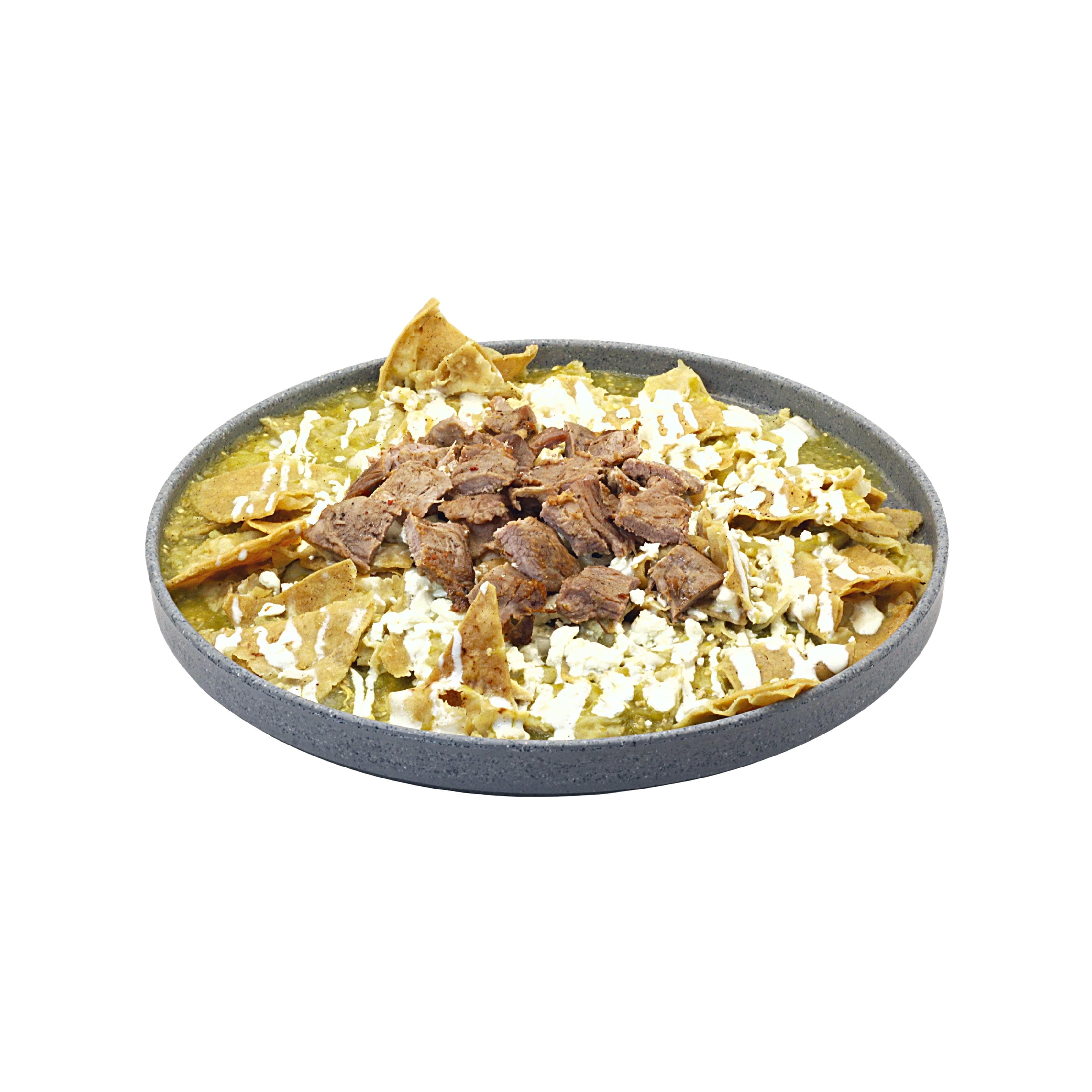 Chilaquiles con Bistec