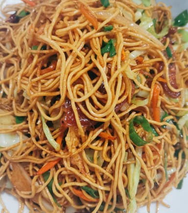 Chau Min Con con Camarones y Jamón