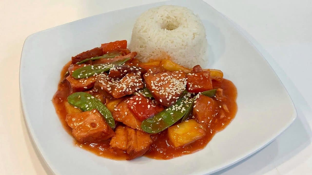 Menú Chancho Asado con Piña