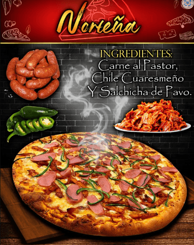 1 Pizza Grande de  Norteña