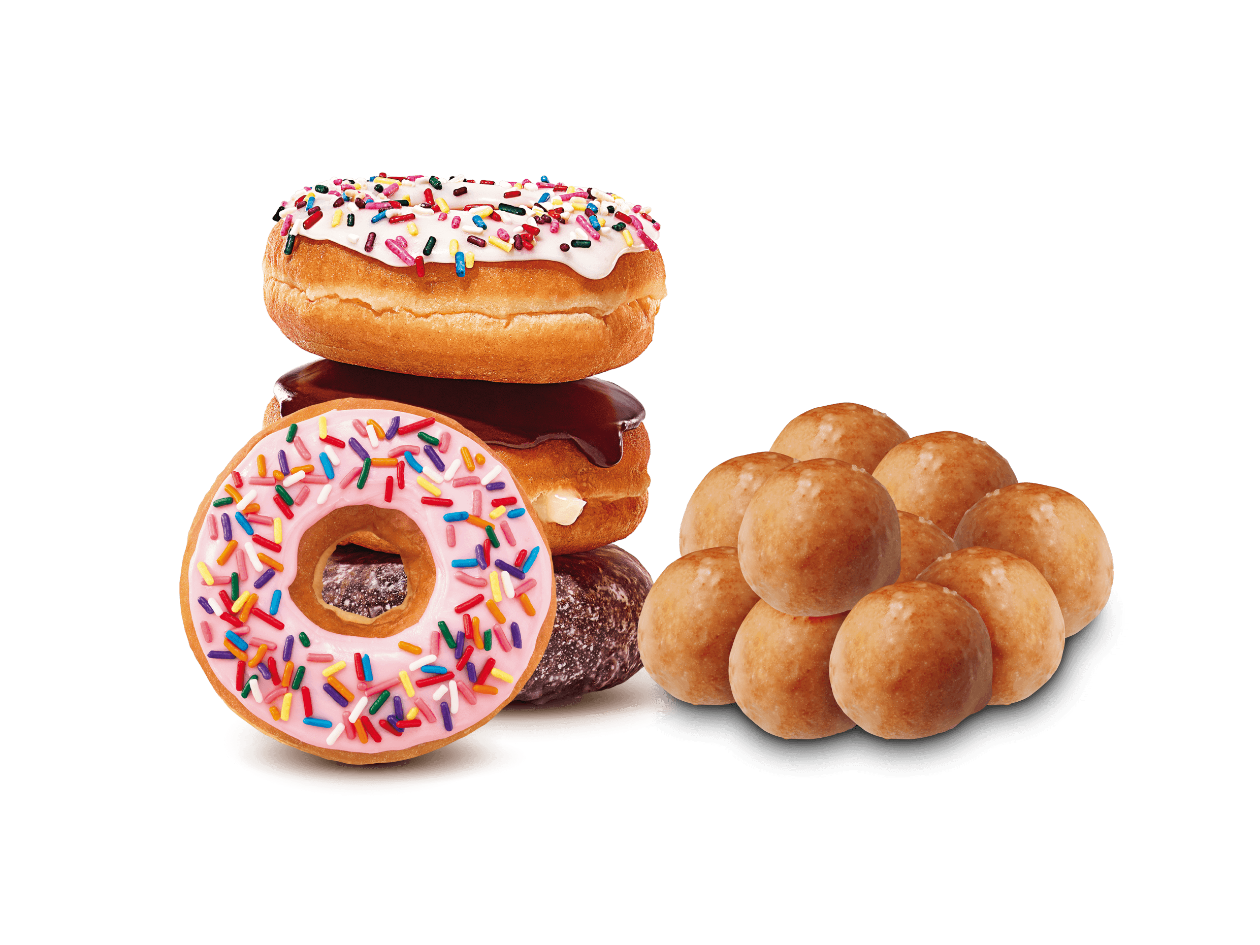 4 Donuts y 10 Munchkins