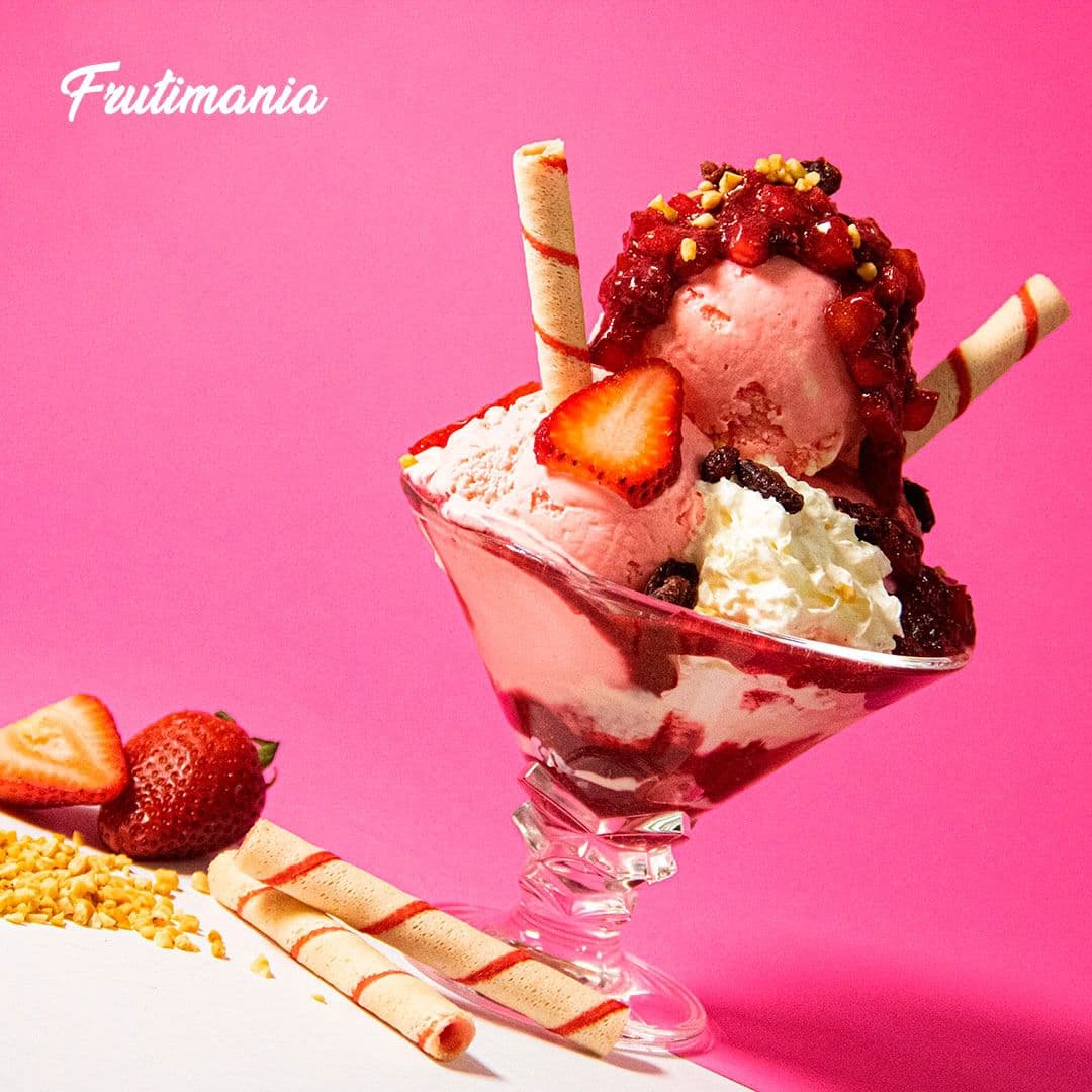 Copa de Helado de Frutos Rojos