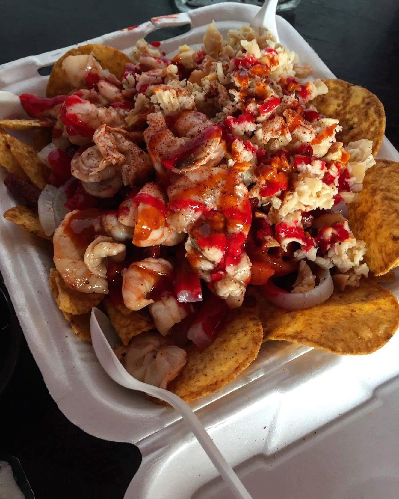 Tostilocos con Camarón