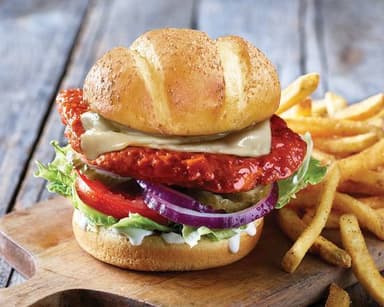 Buffalo Ranch Chicken Burger