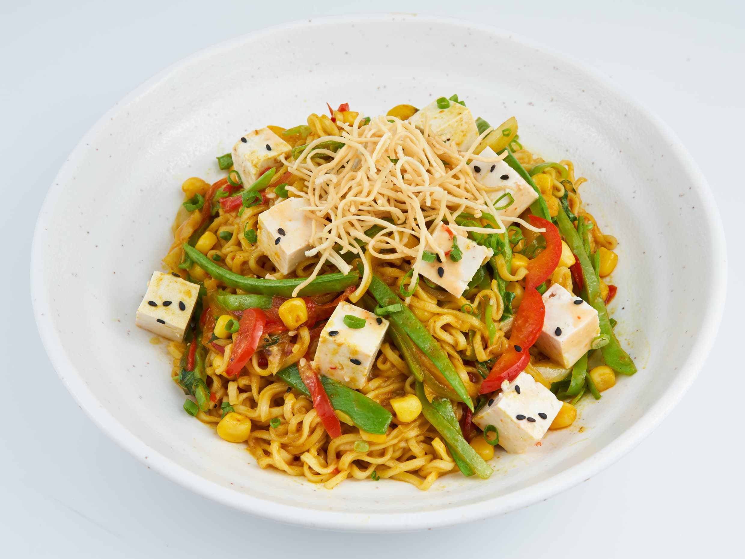 Noodles en Curry con Tofu