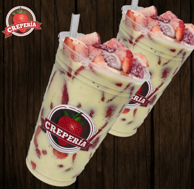 Fresas con Crema con Nieve
