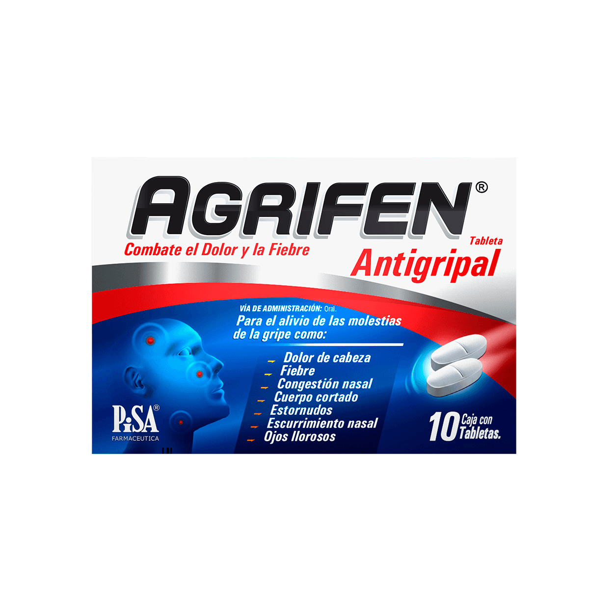 Agrifen Oral 10 Tabletas