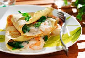 Crepa de Pollo con Queso