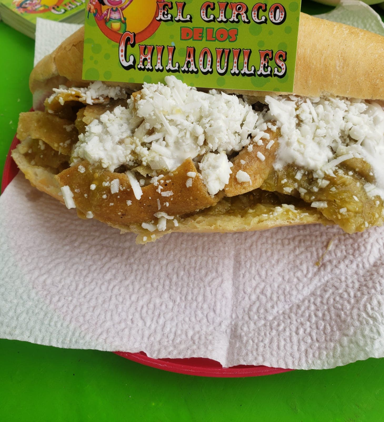 Torta de Chilaquiles Sencillos